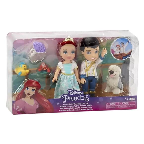 Disney Princess Ariel Petite Wedding Doll Gift Set 6" Figure - Picture 1 of 1